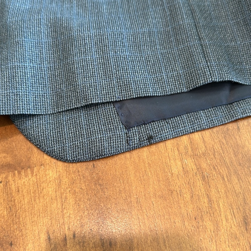 Ralph Ralph Lauren 40S Wool Silk Suit Jacket Blue Formal Wedding Black Tie - Picture 10 of 11